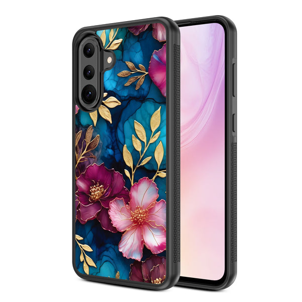 MyBat Design Lab Series Case for Samsung Galaxy A36 5G - Gilded Petals - MSA365GCSLESM188-2.jpg