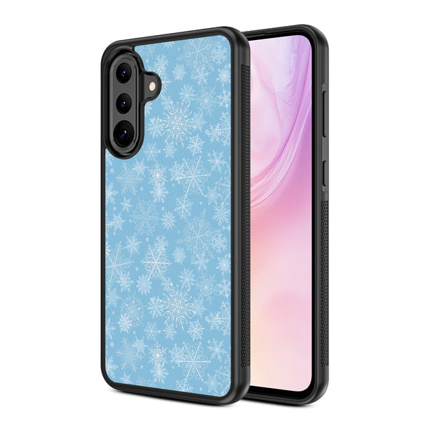 MyBat Design Lab Series Case for Samsung Galaxy A36 5G - Blue Snowflakes - MSA365GCSLESM283-2.jpg