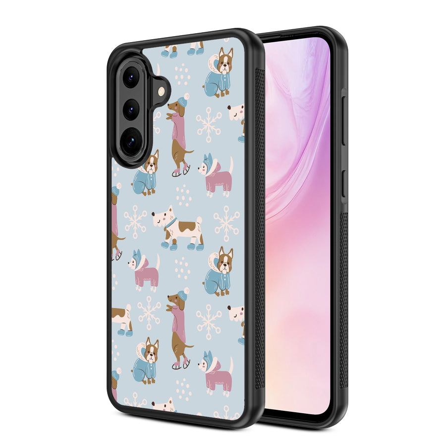 MyBat Design Lab Series Case for Samsung Galaxy A36 5G - Puppy Snow Play - MSA365GCSLESM299-2.jpg
