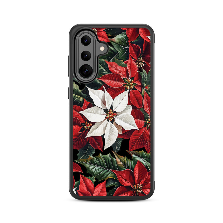 MyBat Design Lab Series Case for Samsung Galaxy A36 5G - Christmas Poinsettias - MSA365GCSLESM301-3.jpg