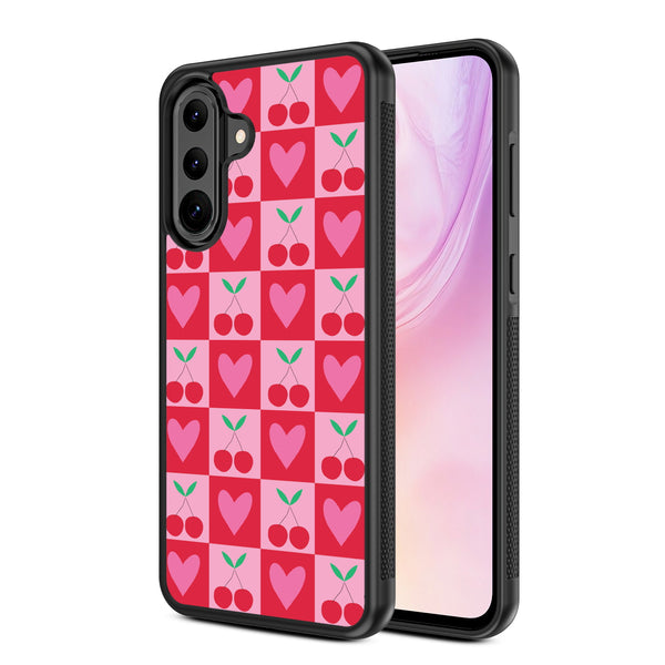 MyBat Design Lab Series Case for Samsung Galaxy A36 5G - Cherry Hearts - MSA365GCSLESM334-2.jpg