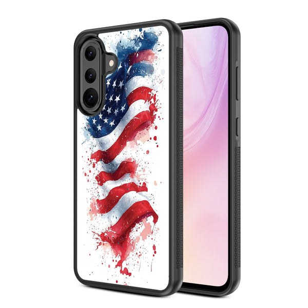 MyBat Design Lab Series Case for Samsung Galaxy A36 5G - Patriotic Flag Painiting - MSA365GCSLESM346-2.jpg