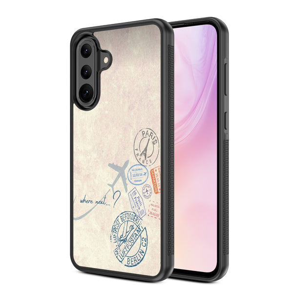 MyBat Design Lab Series Case for Samsung Galaxy A36 5G - Passport Stamps - MSA365GCSLESM371-2.jpg