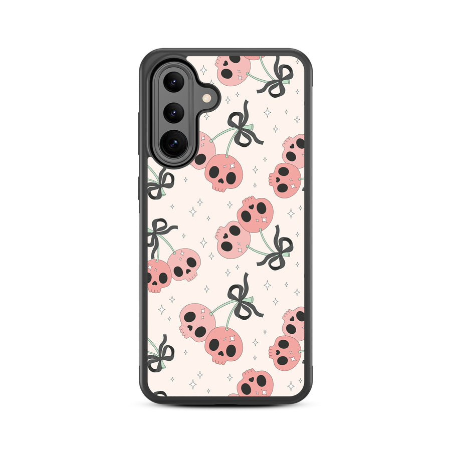 MyBat Design Lab Series Case for Samsung Galaxy A36 5G - Cherry Skulls - MSA365GCSLESM408-3.jpg