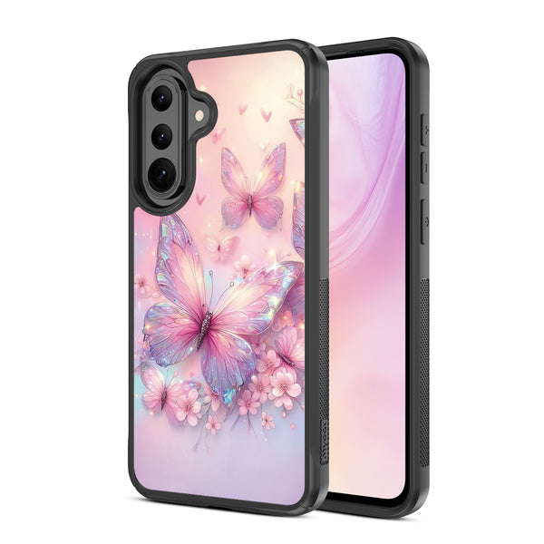 MyBat Design Lab Series Case for Samsung Galaxy A37 5G / A36 5G - Pink Butterflies - MSA375GCSLESMP361-2.jpg