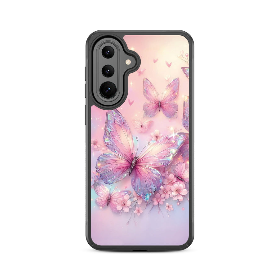 MyBat Design Lab Series Case for Samsung Galaxy A37 5G / A36 5G - Pink Butterflies - MSA375GCSLESMP361-3.jpg