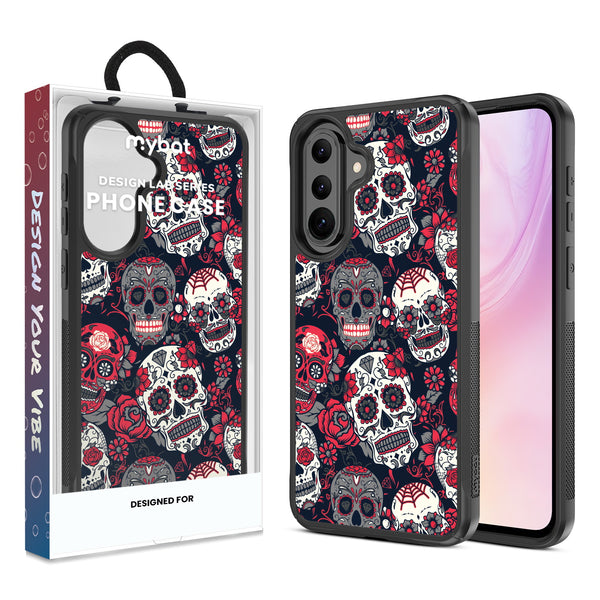 MyBat Design Lab Series Case for Samsung Galaxy A37 5G / A36 5G - Sugar Rose Skulls - MSA375GCSLESMP418-1.jpg