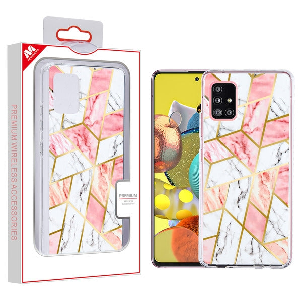 MyBat Fusion Protector Cover for Samsung Galaxy A51 5G - Electroplated Pink Marbling - MSA515GCSFSSM324-1.jpg