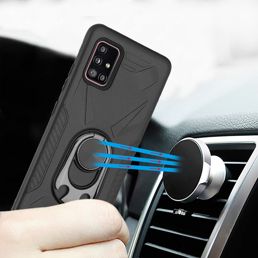 MyBat Hybrid Protector Cover (with Ring Holder Kickstand Bottle) for Samsung Galaxy A51 5G - Black / Black - MSA515GCSFSSS281-6.jpg