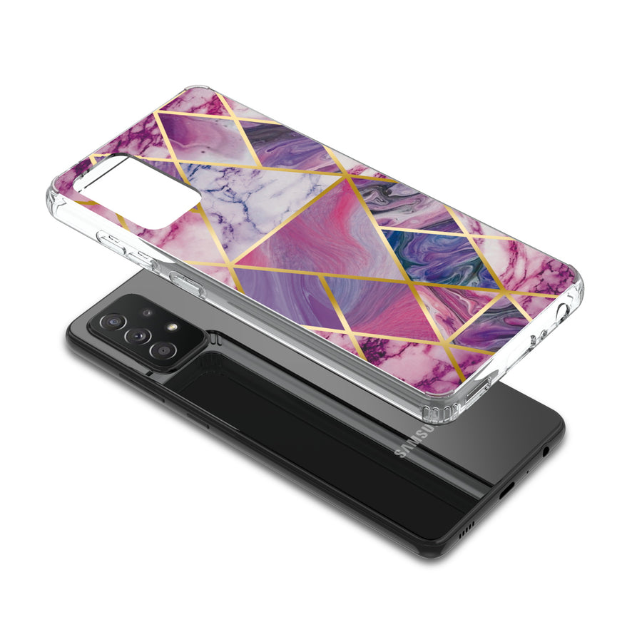 MyBat Fusion Protector Cover for Samsung Galaxy A52 5G - Electroplated Purple Marbling - MSA525GCSFSSM323-7.jpg