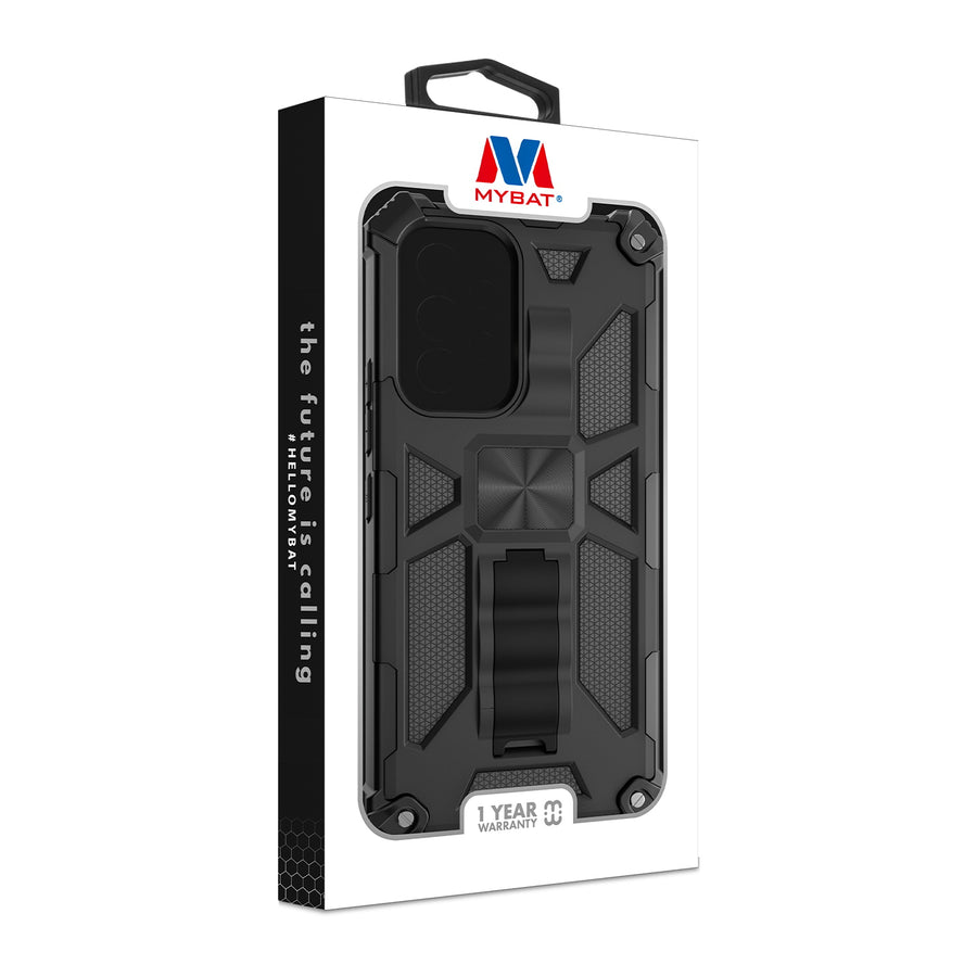 MyBat Sturdy Hybrid Protector Cover (with Stand) for Samsung Galaxy A53 5G - Black / Black - MSA535GCSFSSS001-10.jpg