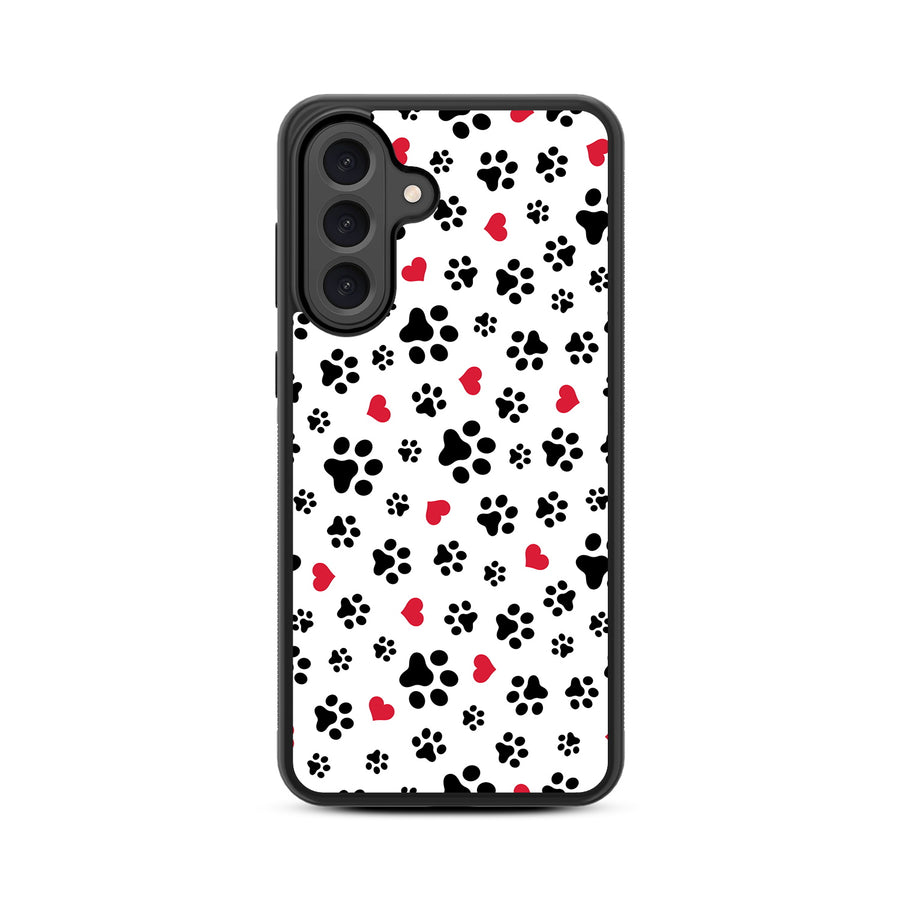 MyBat Design Lab Series Case for Samsung Galaxy A56 5G - Paw Prints and Hearts - MSA565GCSLESM001-3.jpg