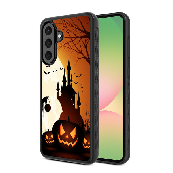 MyBat Design Lab Series Case for Samsung Galaxy A56 5G - Spooky Pumpkin Patch - MSA565GCSLESM163-2.jpg