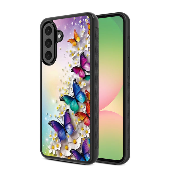 MyBat Design Lab Series Case for Samsung Galaxy A56 5G - Rainbow Butterflies - MSA565GCSLESM187-2.jpg