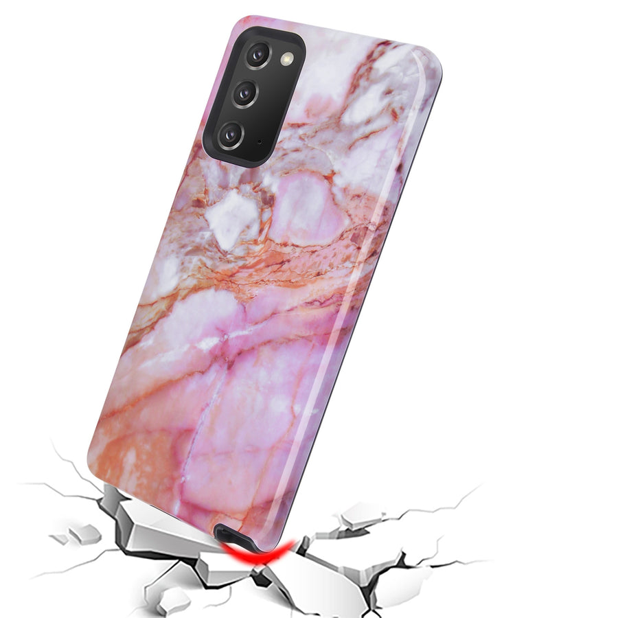 MyBat Fuse Series Case for Samsung Galaxy Note 20 - Pink Marble - MSGN20CSD5FM004-4.jpg