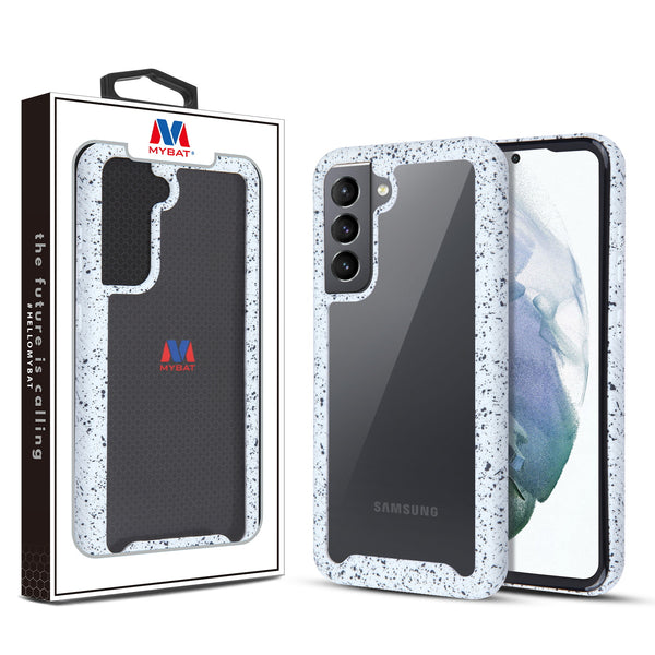 MyBat Splash Hybrid Case for Samsung Galaxy S21 Fan Edition - Highly Transparent Clear / White - MSS21FECSFSSS262-1.jpg