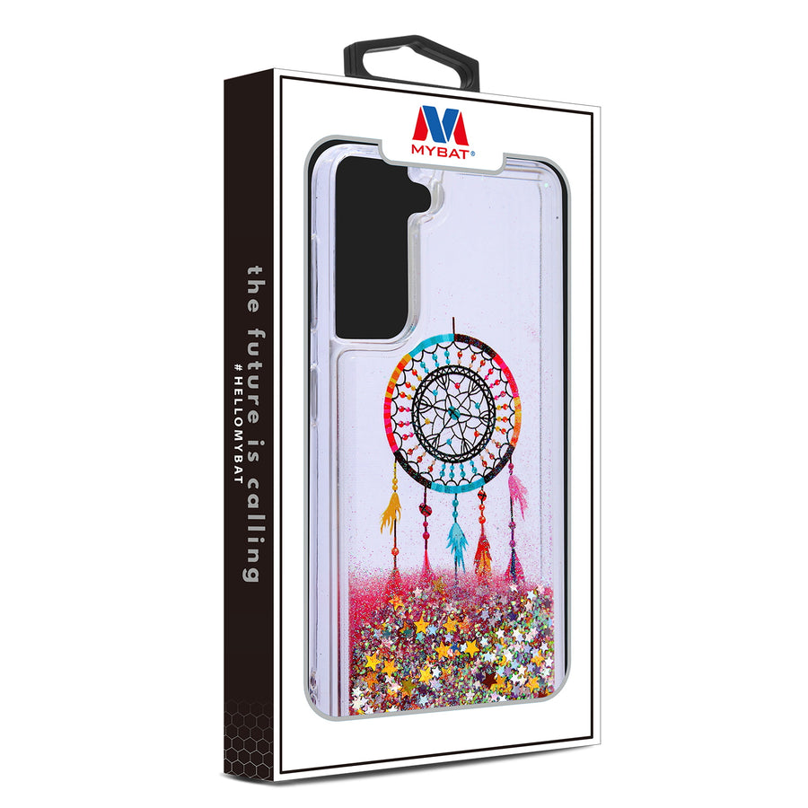 MyBat Quicksand Glitter Hybrid Protector Cover for Samsung Galaxy S21 Plus - Dreamcatcher & Gold Stars - MSS21PCSGTMM011-8.jpg