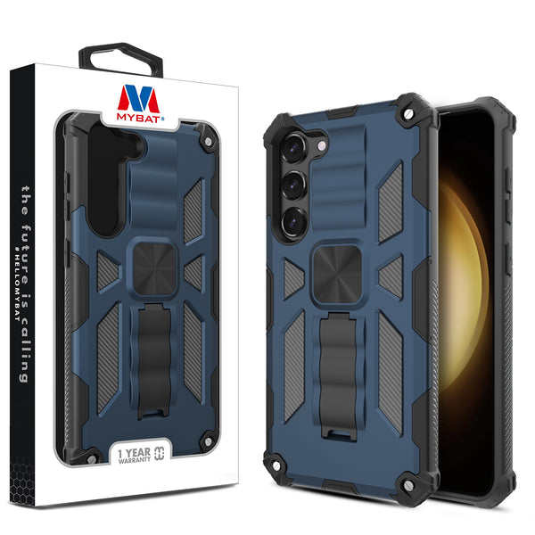 MyBat Sturdy Hybrid Protector Cover (with Stand) for Samsung Galaxy S23 Plus - Ink Blue / Black - MSS23PCSFSSS002-1.jpg