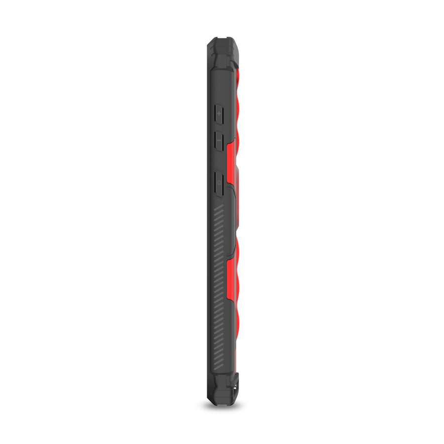 MyBat Sturdy Hybrid Protector Cover (with Stand) for Samsung Galaxy S23 Plus - Red / Black - MSS23PCSFSSS003-4.jpg