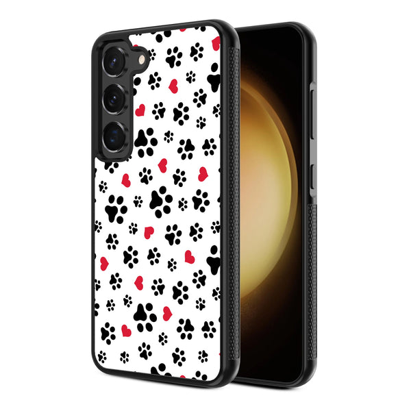 MyBat Design Lab Series Case for Samsung Galaxy S24 - Paw Prints and Hearts - MSS24CSLESM001-2.jpg