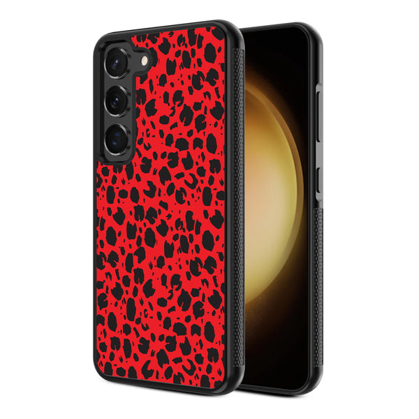 MyBat Design Lab Series Case for Samsung Galaxy S24 - Red Leopard Print - MSS24CSLESM008-2.jpg