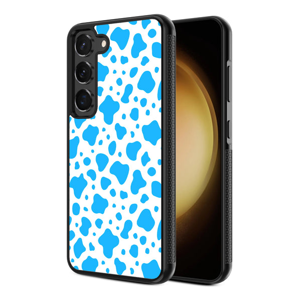 MyBat Design Lab Series Case for Samsung Galaxy S24 - Blue Cow Print - MSS24CSLESM016-2.jpg