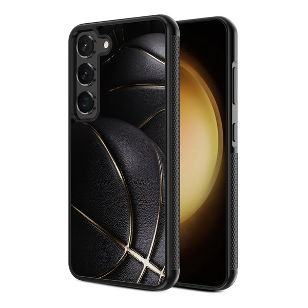 MyBat Design Lab Series Case for Samsung Galaxy S24 - Black Basketballs - MSS24CSLESM090-2.jpg