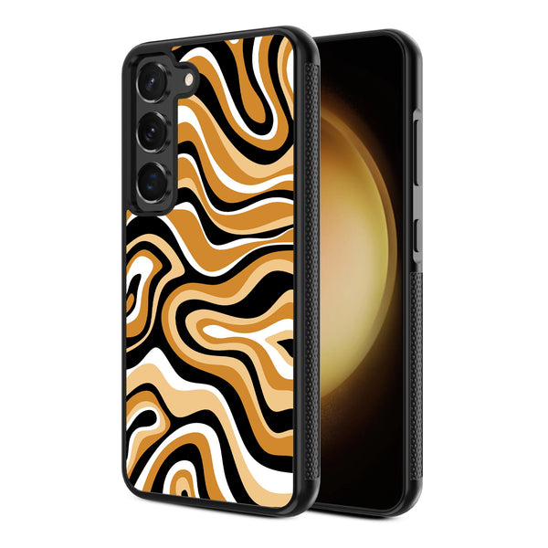 MyBat Design Lab Series Case for Samsung Galaxy S24 - Groovy Golden Swirls - MSS24CSLESM093-2.jpg