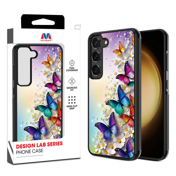 MyBat Design Lab Series Case for Samsung Galaxy S24 - Rainbow Butterflies - MSS24CSLESM187-1.jpg