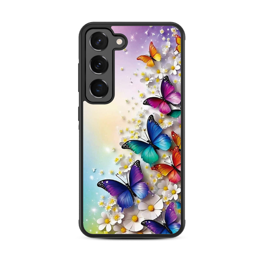 MyBat Design Lab Series Case for Samsung Galaxy S24 - Rainbow Butterflies - MSS24CSLESM187-3.jpg