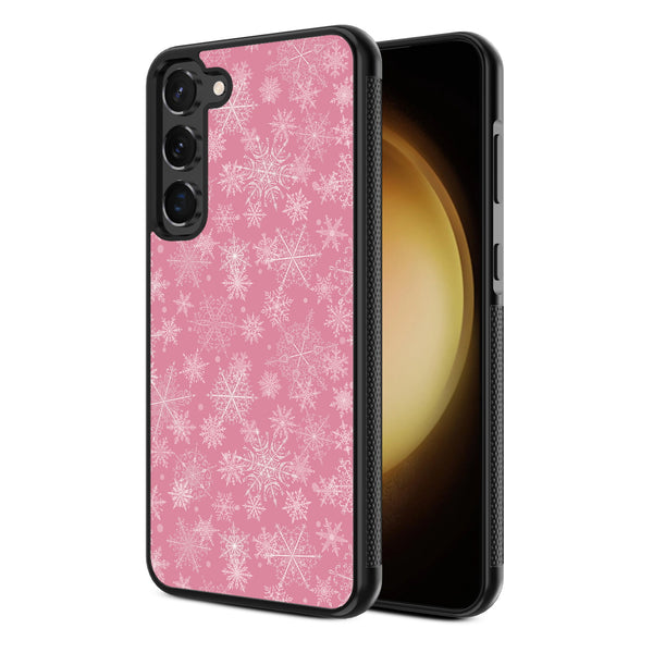 MyBat Design Lab Series Case for Samsung Galaxy S24 - Pink Snowflakes - MSS24CSLESM282-2.jpg