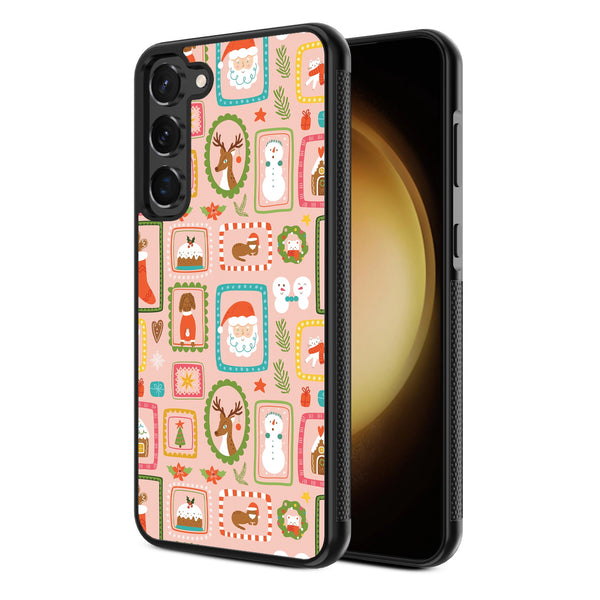 MyBat Design Lab Series Case for Samsung Galaxy S24 - Holiday Stamps - MSS24CSLESM297-2.jpg
