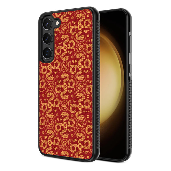 MyBat Design Lab Series Case for Samsung Galaxy S24 - Golden Snake Dance - MSS24CSLESM317-2.jpg