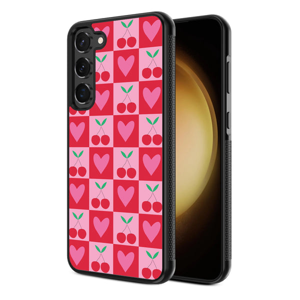 MyBat Design Lab Series Case for Samsung Galaxy S24 - Cherry Hearts - MSS24CSLESM334-2.jpg