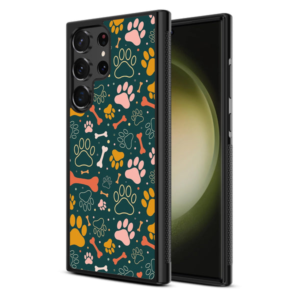 MyBat Design Lab Series Case for Samsung Galaxy S24 Ultra - Paw Prints & Bones - MSS24UCSLESM003-2.jpg