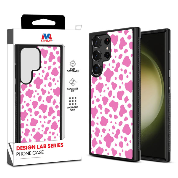 MyBat Design Lab Series Case for Samsung Galaxy S24 Ultra - Pink Cow Print - MSS24UCSLESM015-1.jpg