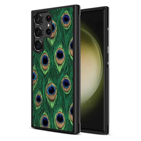 MyBat Design Lab Series Case for Samsung Galaxy S24 Ultra - Peacock Feathers - MSS24UCSLESM018-2.jpg