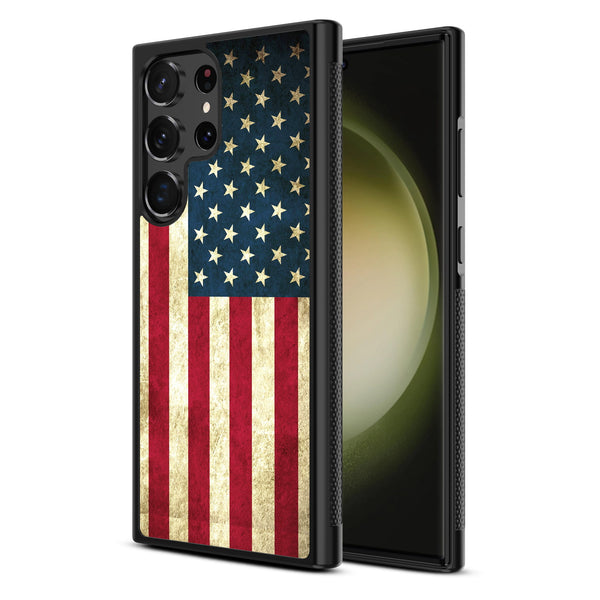 MyBat Design Lab Series Case for Samsung Galaxy S24 Ultra - American Flag - MSS24UCSLESM043-2.jpg