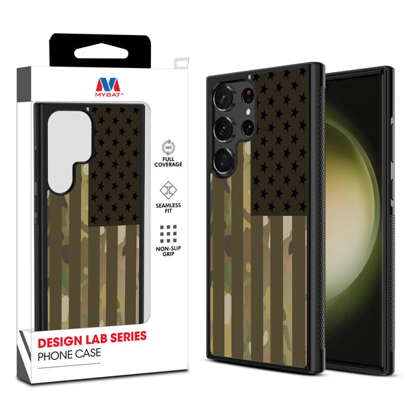MyBat Design Lab Series Case for Samsung Galaxy S24 Ultra - Military Camouflage American Flag - MSS24UCSLESM054-1.jpg