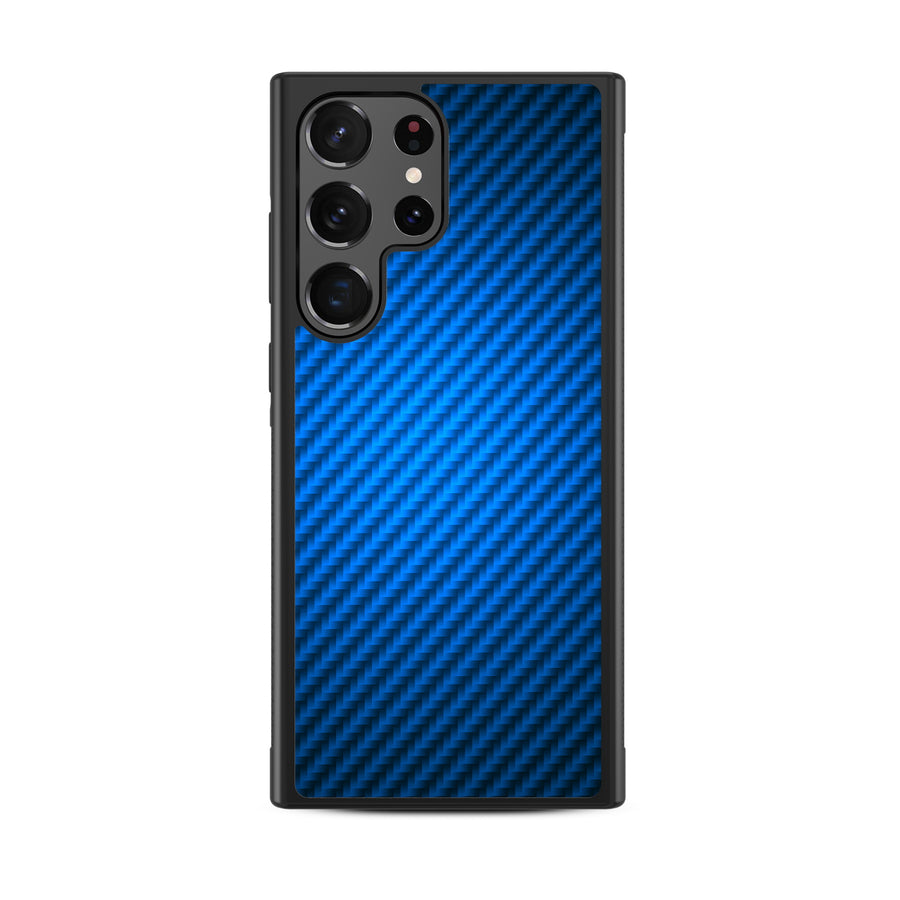 MyBat Design Lab Series Case for Samsung Galaxy S24 Ultra - Blue Carbon Fiber - MSS24UCSLESM084-3.jpg