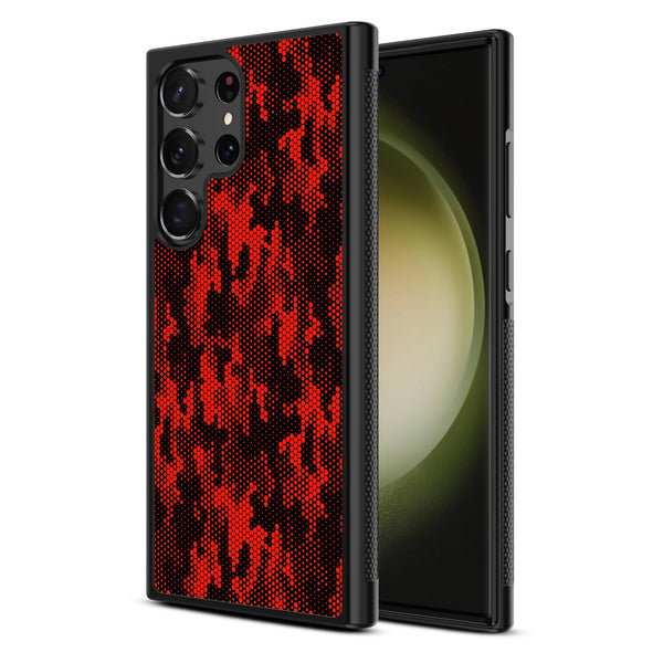 MyBat Design Lab Series Case for Samsung Galaxy S24 Ultra - Red Digital Camouflage - MSS24UCSLESM086-2.jpg