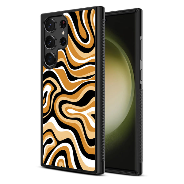 MyBat Design Lab Series Case for Samsung Galaxy S24 Ultra - Groovy Golden Swirls - MSS24UCSLESM093-2.jpg