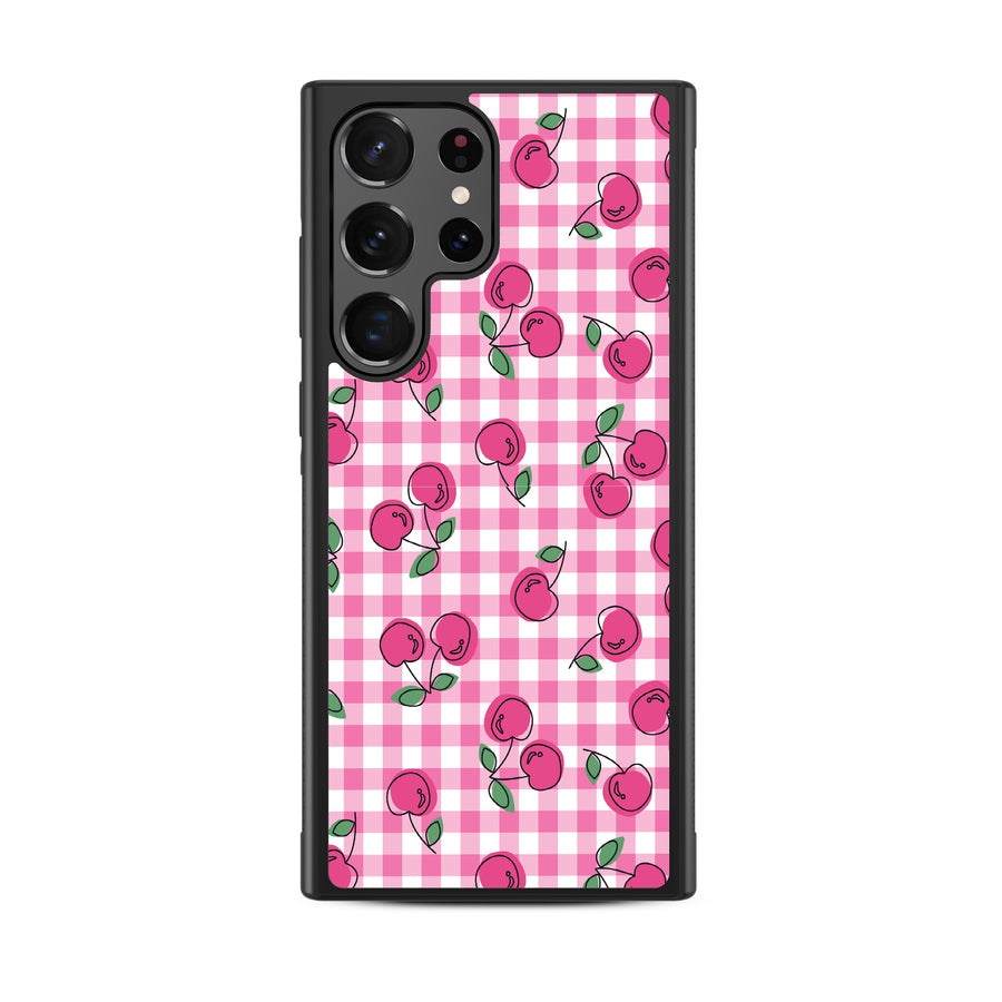 MyBat Design Lab Series Case for Samsung Galaxy S24 Ultra - Pink Cherries - MSS24UCSLESM100-3.jpg