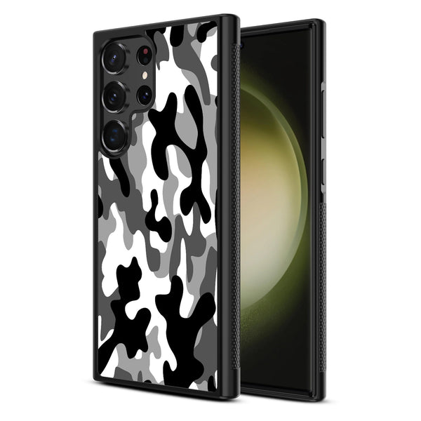 MyBat Design Lab Series Case for Samsung Galaxy S24 Ultra - Black & White Camouflage - MSS24UCSLESM122-2.jpg