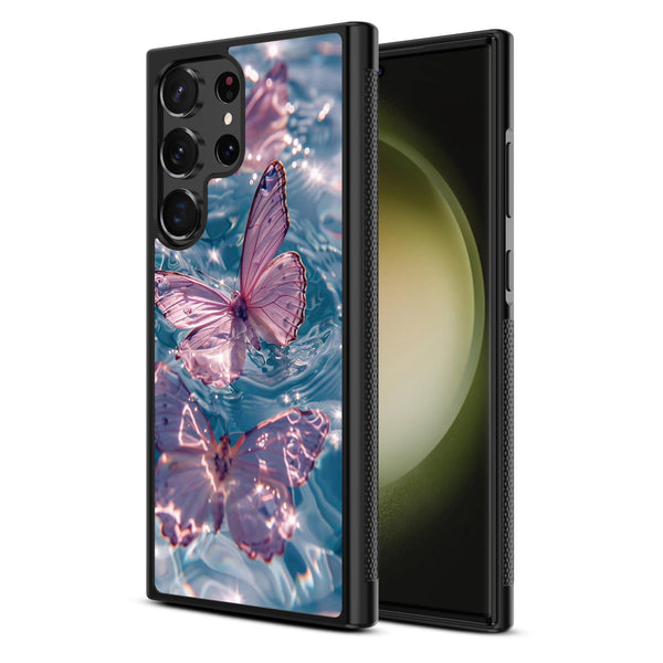 MyBat Design Lab Series Case for Samsung Galaxy S24 Ultra - Floating Butterflies - MSS24UCSLESM180-2.jpg