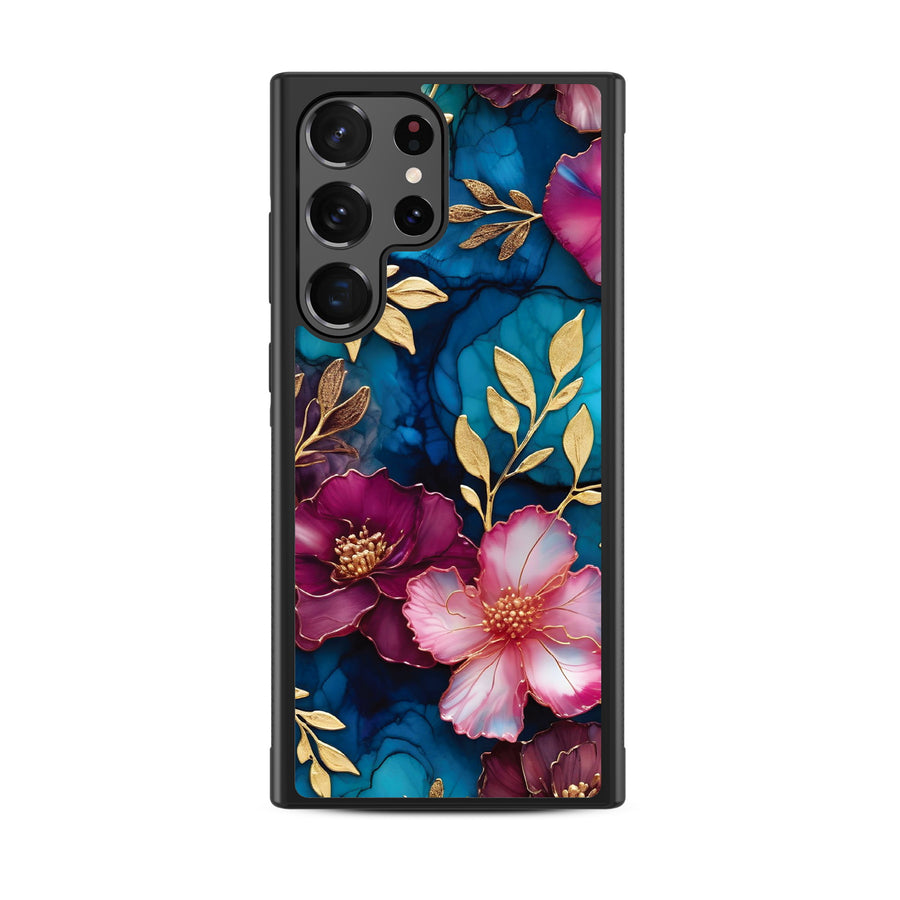 MyBat Design Lab Series Case for Samsung Galaxy S24 Ultra - Gilded Petals - MSS24UCSLESM188-3.jpg