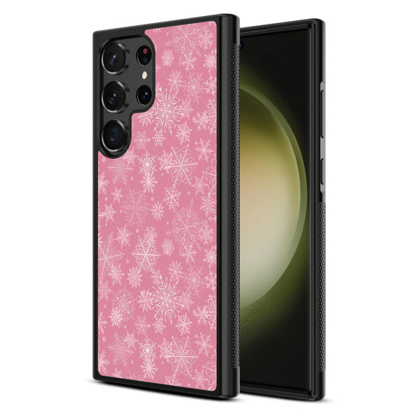 MyBat Design Lab Series Case for Samsung Galaxy S24 Ultra - Pink Snowflakes - MSS24UCSLESM282-2.jpg