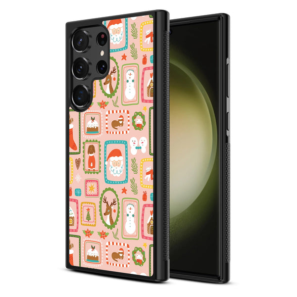 MyBat Design Lab Series Case for Samsung Galaxy S24 Ultra - Holiday Stamps - MSS24UCSLESM297-2.jpg