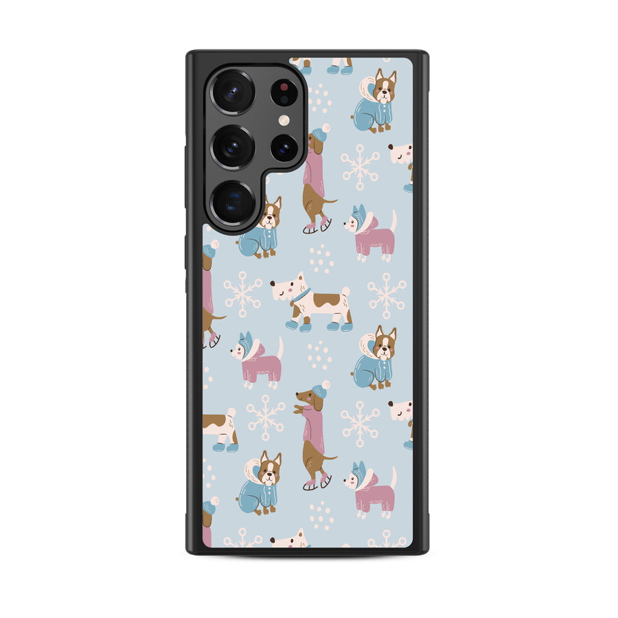 MyBat Design Lab Series Case for Samsung Galaxy S24 Ultra - Puppy Snow Play - MSS24UCSLESM299-3.jpg