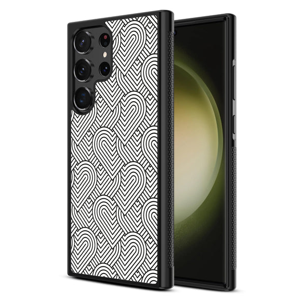 MyBat Design Lab Series Case for Samsung Galaxy S24 Ultra - Hearts Aligned - MSS24UCSLESM331-2.jpg